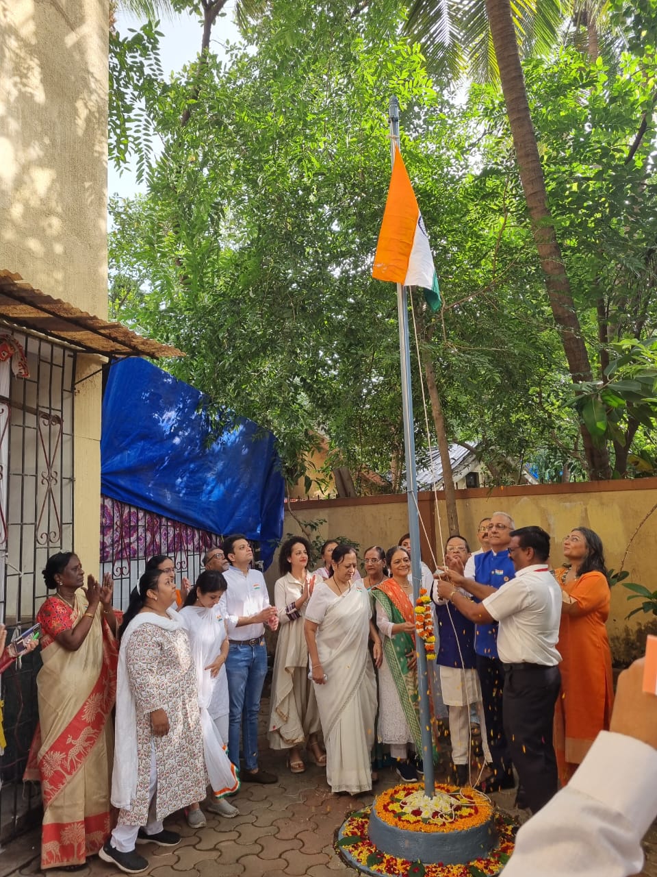 Independence day 15th August flag hoisting 